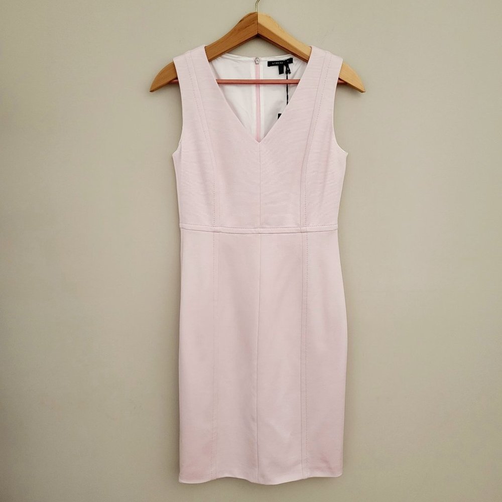 Strenesse Pink Sheath Dress Sleeveless Wedding Classic Women's US SZ 4 NEW
